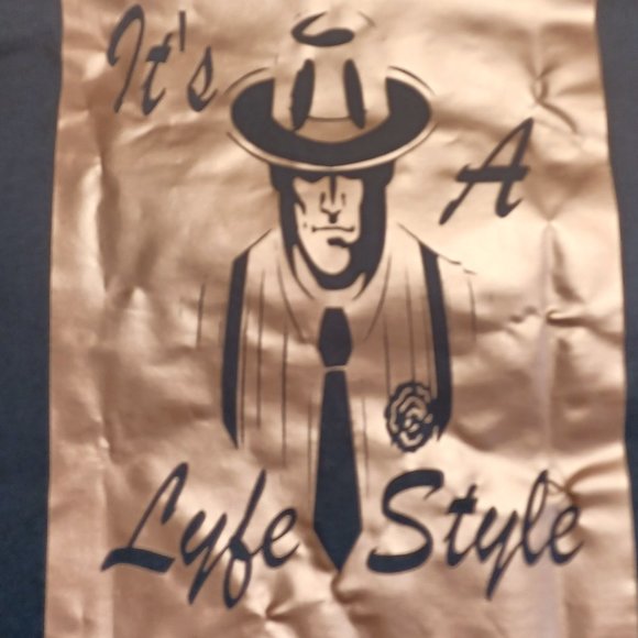 Gangsta & Gentleman short sleeve tee shirt. Medium. Navy blue - Picture 2 of 5